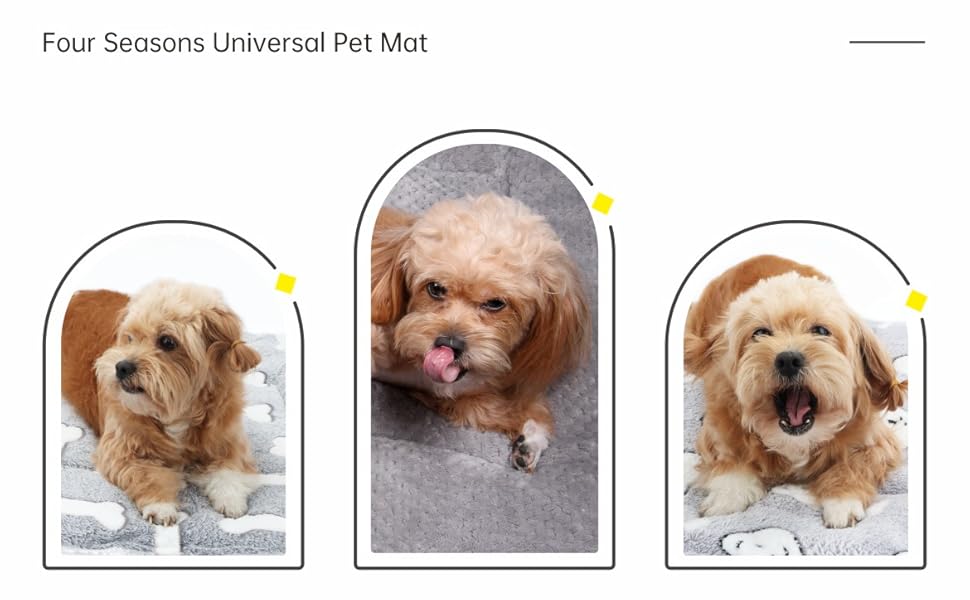 Килимок для собак та котів, 60x80 см, сірий - м'який, дихаючий, машинного прання