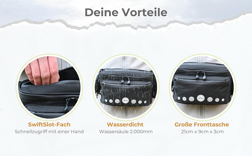 Водонепроникна сумка-лейкос для собак, поясна сумка для дресирування, сумка для прогулянок з тримачем для пляшки, сумка для корму з дозатором для відходів (чорна)