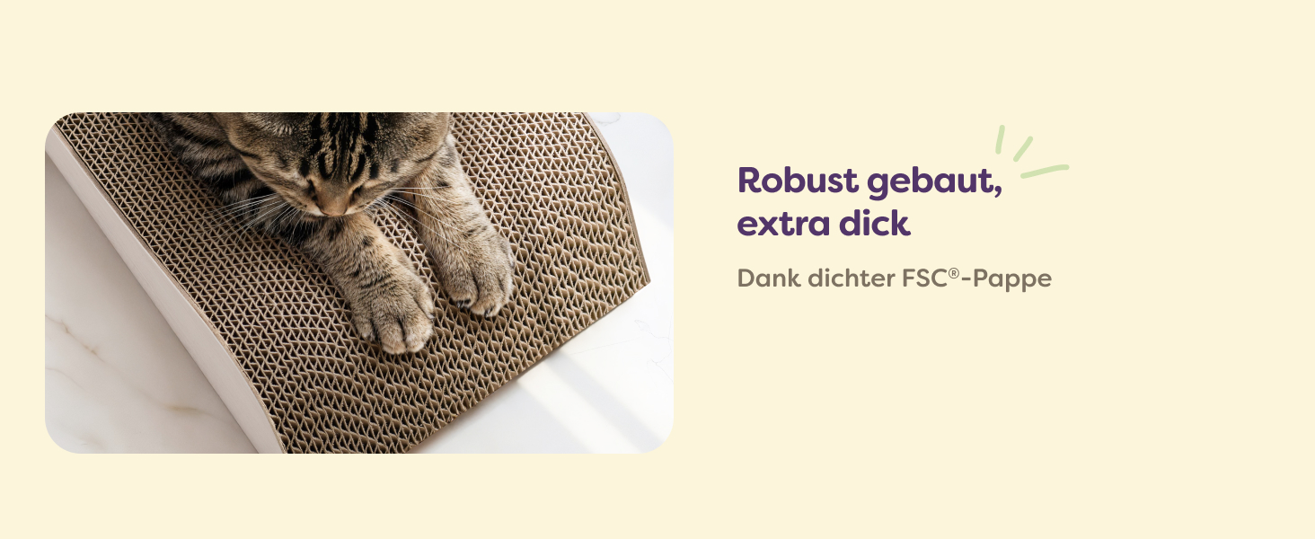 Кігтеточка для котів 3 в 1 XXL, 75 см – Міцна картонна поверхня для догляду за кігтями – До 2 років використання – Економія місця – Захист диванів та меблів (Cloud) (Білий)