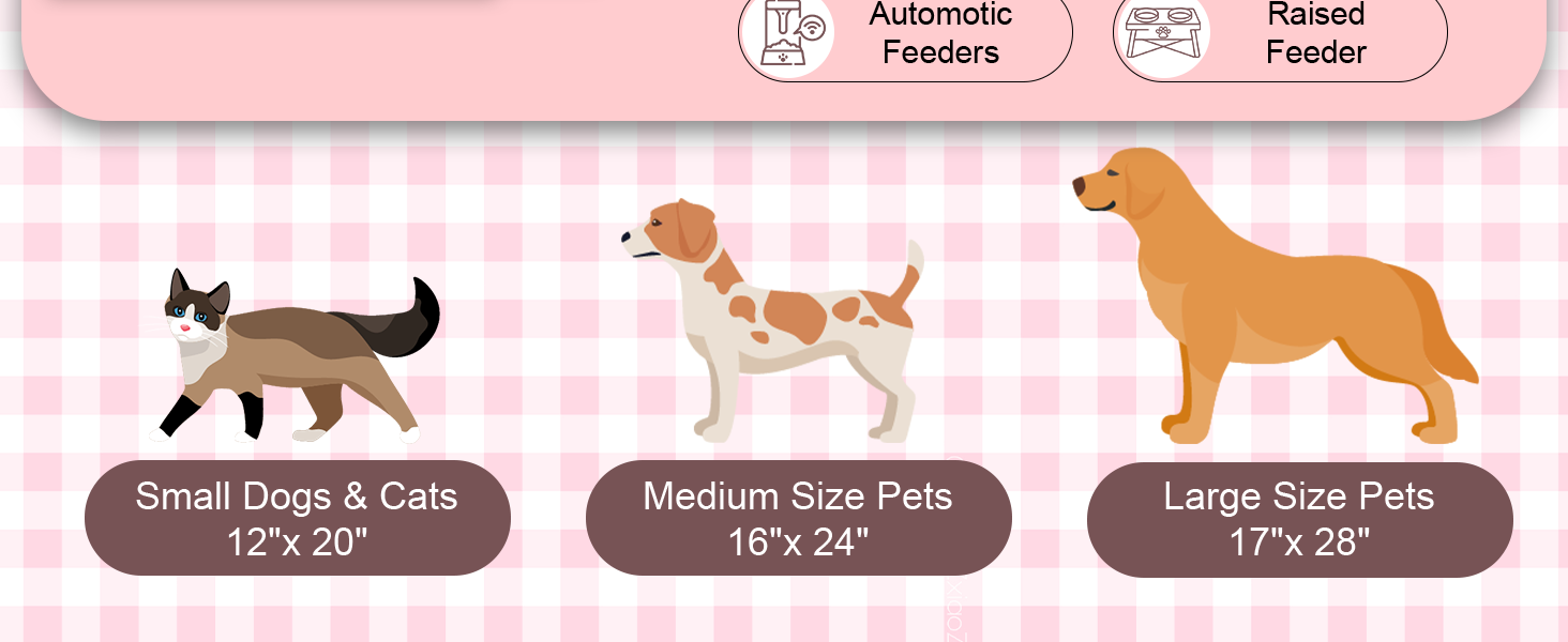 Килимок для годівлі собак Bleswin 30x50 см, водопоглинаючий, антиковзкий, коричневий