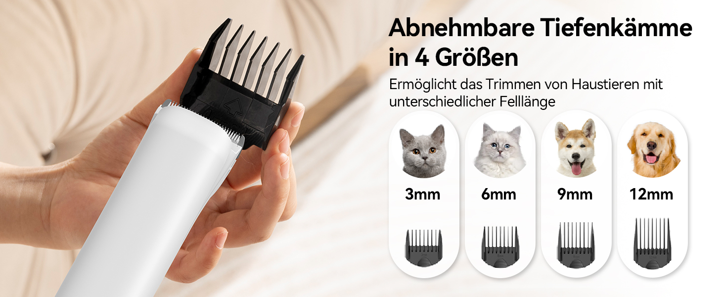 Amicura Шерстьомашинка для собак з пилососом для шерсті та феном 15000Pa, набір для догляду за тваринами, регульована швидкість і температура, 5 перевірених інструментів, тиха машинка для собак та котів