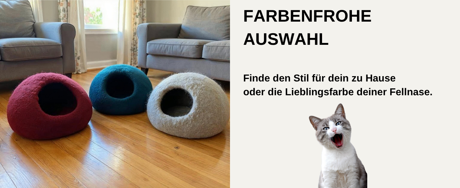 Кігтеточка-будиночок для котів XL, з вовни Romney, сірого кольору