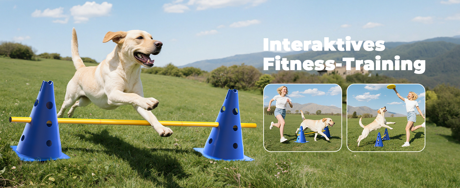 Набір фігур для аджиліті для собак, 12 кілків, 18 стійок, футбольне тренувальне обладнання, сумка в комплекті