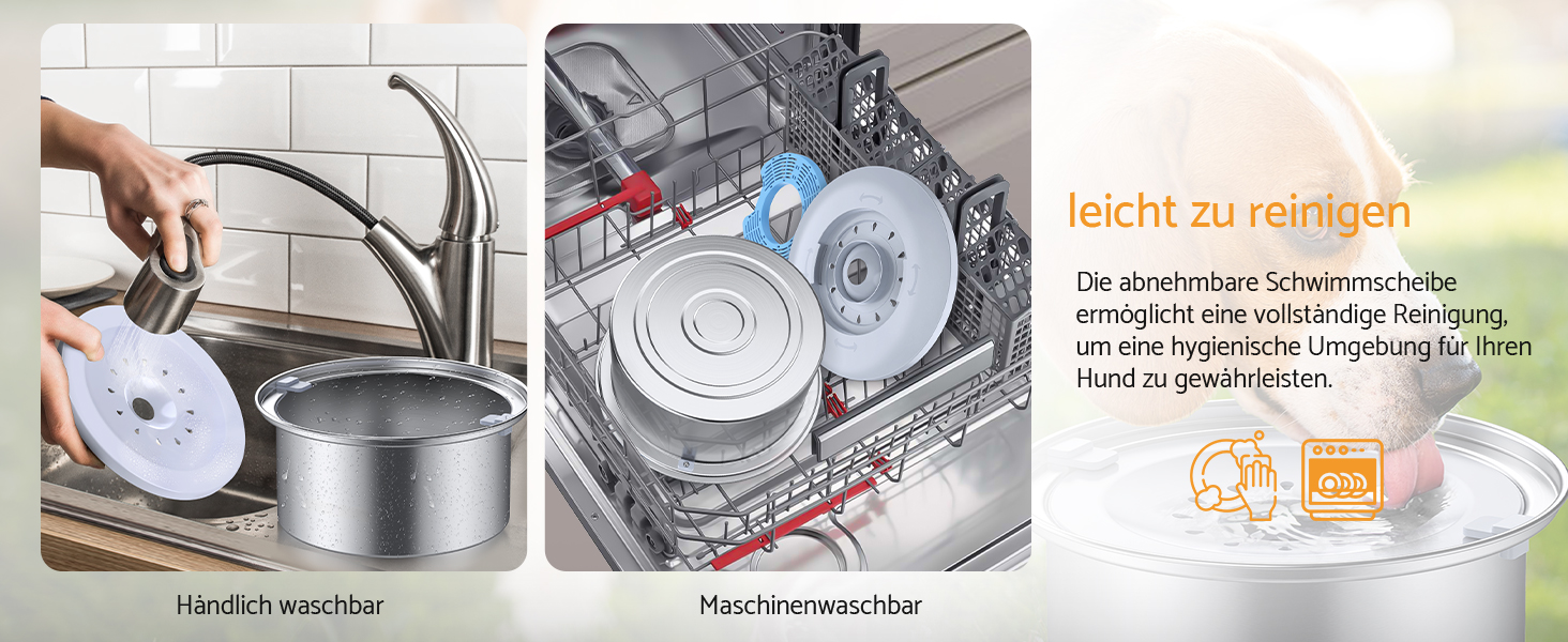 Миска для собак Maxetodo 4L з нержавіючої сталі, велика, без розбризкування, з фільтром з активованого вугілля, для подорожей, миска для води для собак