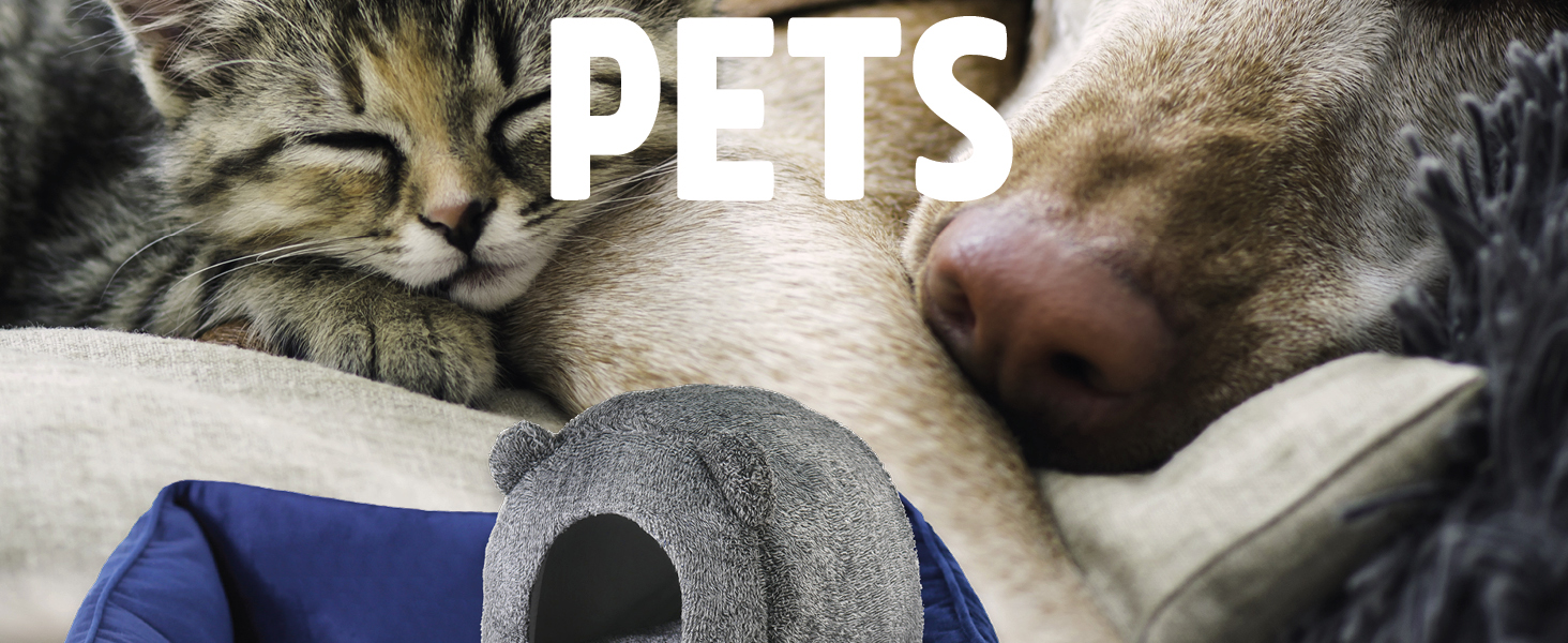 Килимок для собак Rosewood All Seasons Oval – великий, 94 см, двосторонній, з принтом собак & сірий, з виглядом льону – можна прати, зручний, для використання протягом року, розмір 20 x 60 x 20 см