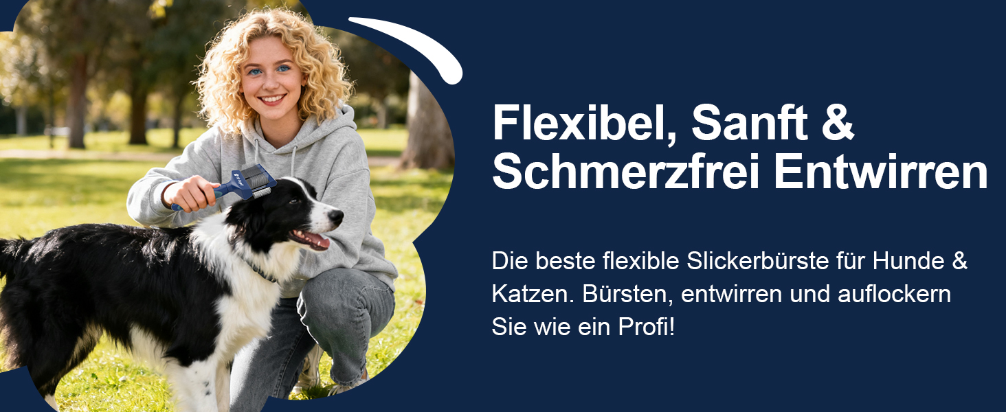 Двостороння щітка Slicker для собак: пуделів, голдендудлів, лабрадудлів та лабрадорів. Ідеальна для догляду за шерстю.