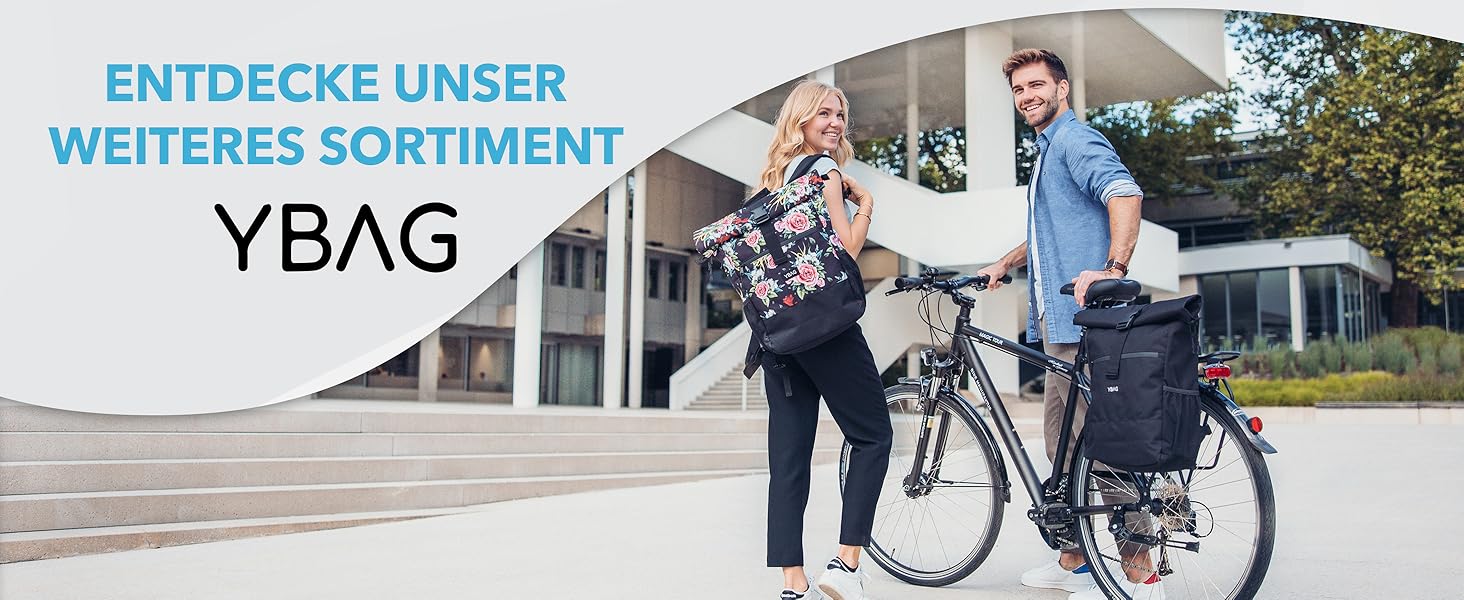 Фридбаг Кошик на кермо велосипеда KLICKfix [Сумісний з електровелосипедом] для жінок - чорна велосипедна сумка