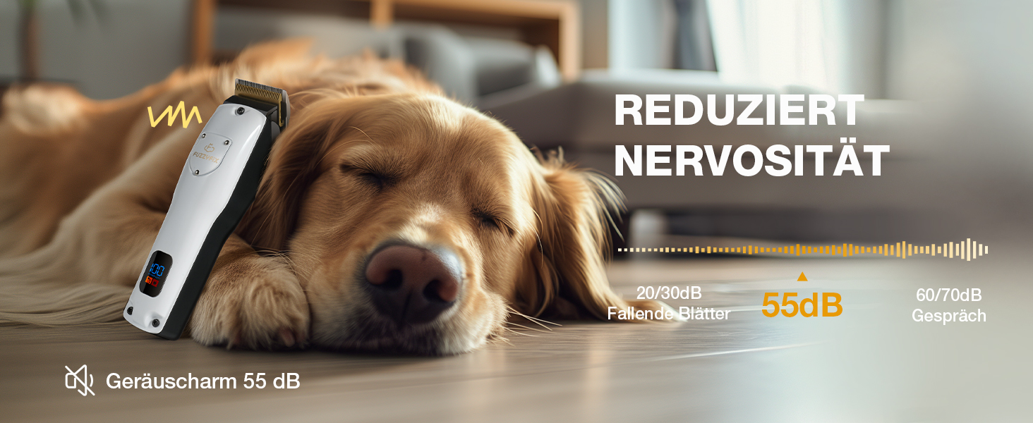 Професійна машинка для стрижки собак Leise з нержавіючої сталі, для густого та кучерявого хутра