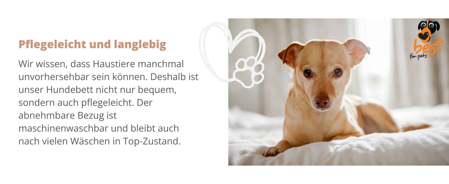 Ортопедичний лежак для собак | Лежак для собак з ефектом пам'яті | Лежак для собак з ефектом пам'яті, знімний, миючий | 45x55x4 см