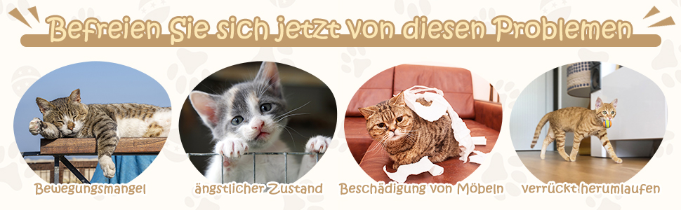 Дерев'яний котячий комплекс COSTWAY, 175 см, з будиночком, сизалевими стовпчиками, платформами та дряпалкою, 6-ярусний, сірий+бежевий