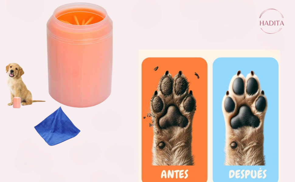 Очищувач для лап собак - гігієна для подушечок лап (Синій, L)
