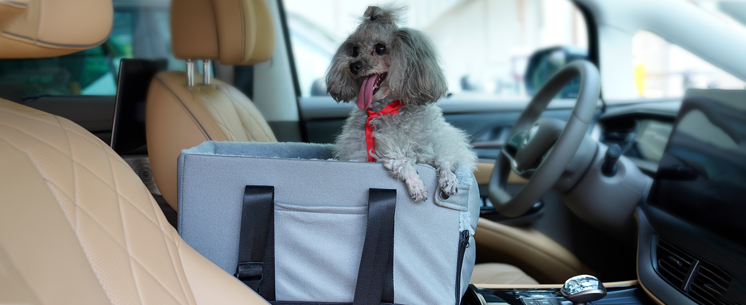 Автокрісло для собак та котів: стабільне, з ременями, знімне, миється, до 6 кг