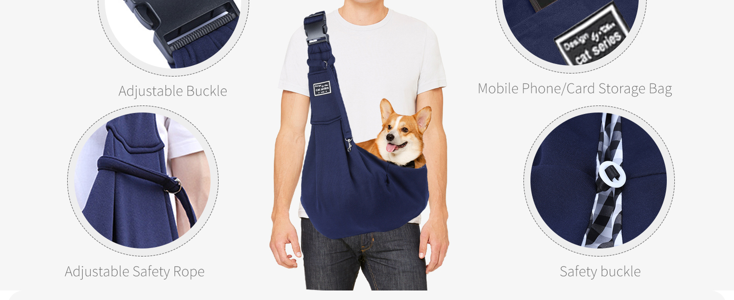 PETCUTE Сумка-переноска для собак до 7.5 кг, рожева, з регульованим ременем та передньою кишенею