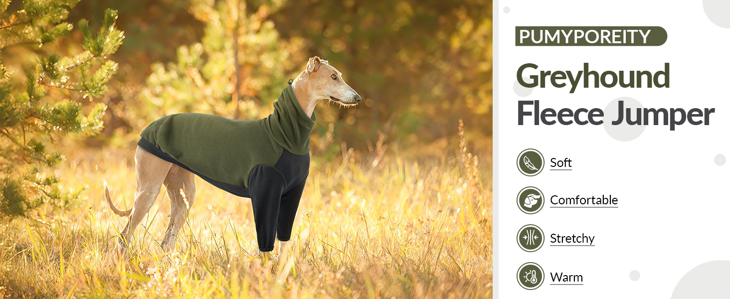 Теплий флісовий светр з високим коміром для грейхаундів, костюм, куртка, одяг для гальго, зимовий комбінезон, комфортний стиль для грейхаундів (Хакі, L)