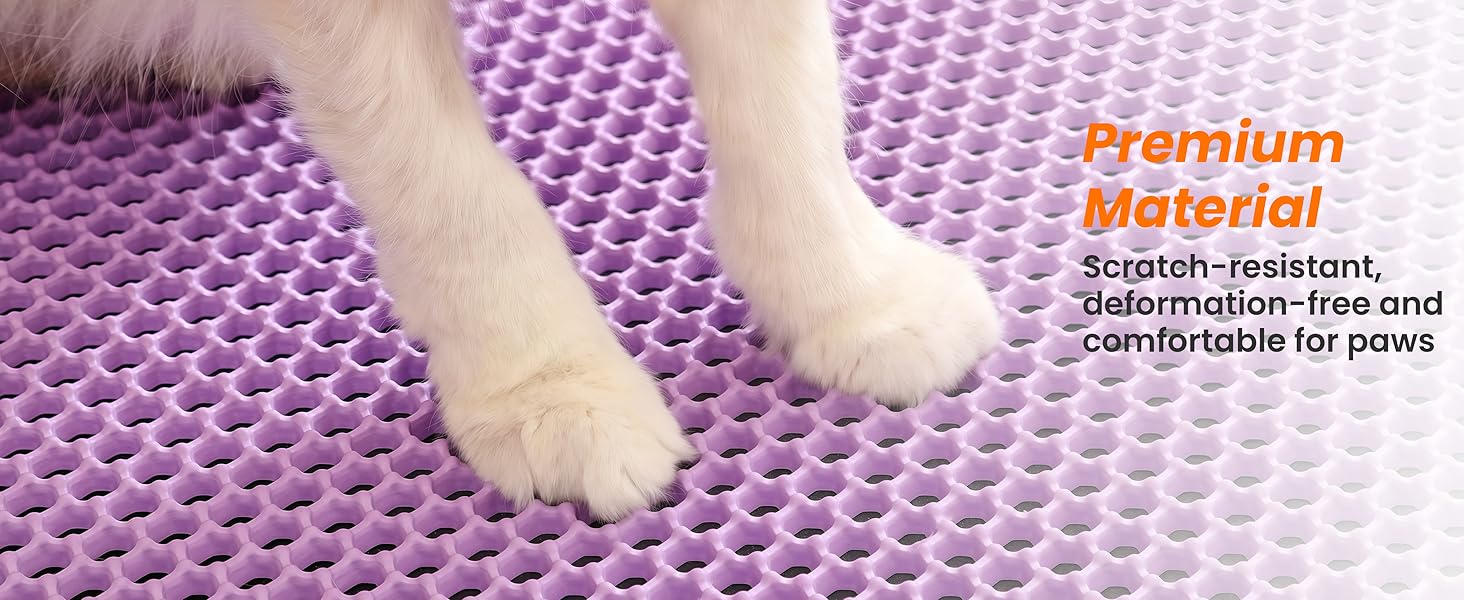 Килимок для котячого туалету Petinstinct, XXL, 116x66 см, фіолетовий