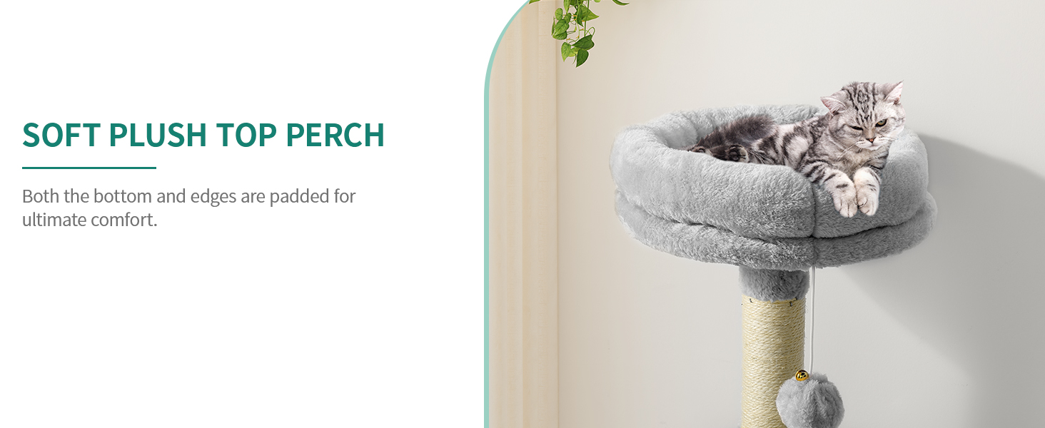 Кігтеточка YITAHOME XXL для котів, 142 см, сірий, з 8 стовпів з сизалю, 3 платформи, 2 печери, гамак, іграшки, кігтешкребок, крізьбаум