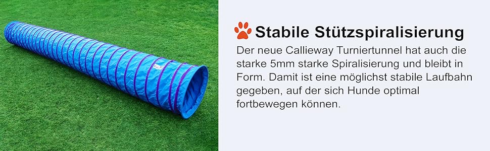 Туннель для аджиліті Callieway® для собак, діаметр 60 см, повний захват 360°, жовтий (6 м)