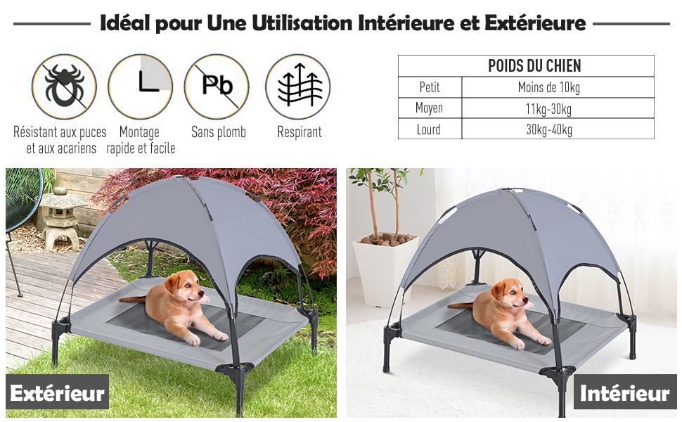 Клітка-будка для собак та котів HOMCOM PawHut з підставкою, комфортна, з тканиною Oxford, UV-захистом, мікроперфорацією + сонцезахисний тент + переносна сумка, сіра/чорна, L 61 x 61 x 46 см