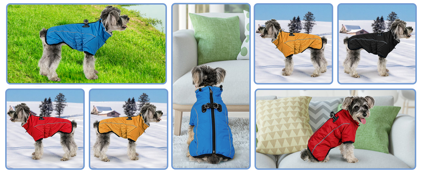 Теплий зимовий одяг для собак Savlot: водонепроникна куртка з підкладкою з флісу для малих, середніх та великих собак (3XL, червоний)