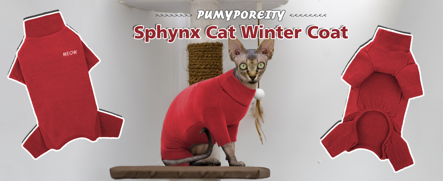 Піжама для котів після операції, боді для відновлення після операції, анти-слинящий, з довгим рукавом, 4 ноги (червоний, M)