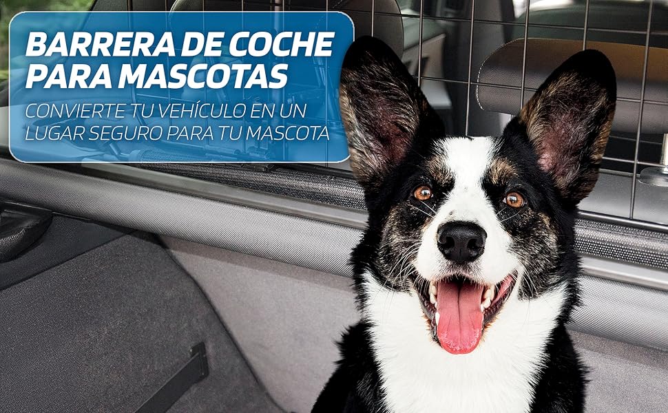 SUMEX S Роздільник для собак, захисне ґратка для підголівників, легка установка, регульована висота та ширина без інструментів