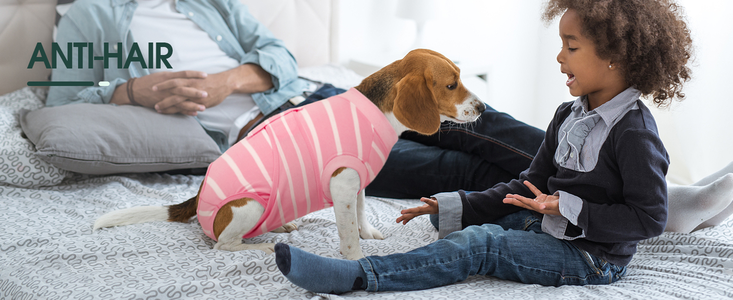 Body для собак після кастрації Kuoser - дихаючий одяг для собак та котів, захист від облизування ран, альтернатива електронного нашийника, чорний, XS (обхват грудей 32-40 см)