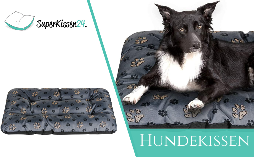 Крісло-лежанка для собак SuperKissen24, розмір M, 55x40 см, сірий колір - водовідштовхувальне, миється