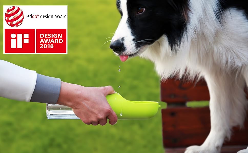 PETKIT Eversweet - пляшка для води для собак, 400 мл, зелена, PET, для подорожей