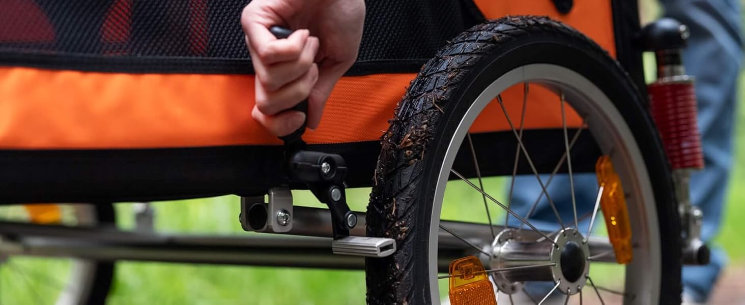 TrendPet DogBus M - велосипедний причіп для собак з алюмінієвим шасі, для середніх та великих собак