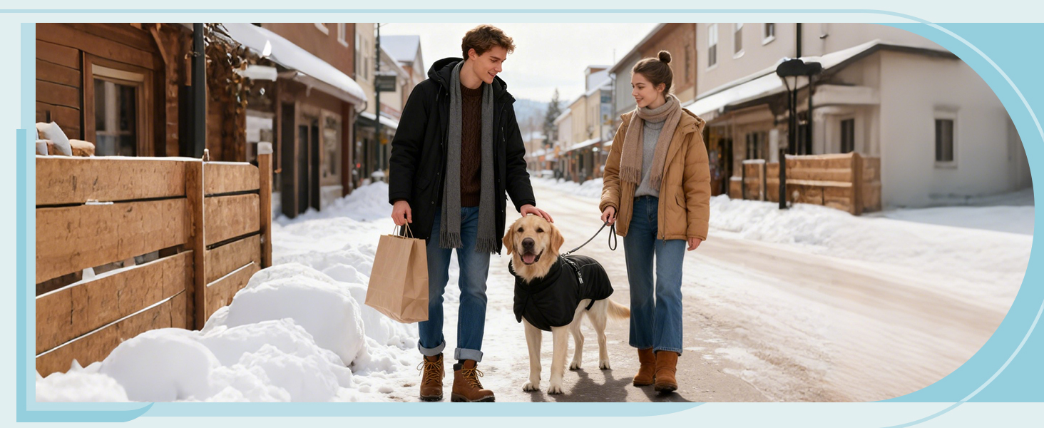 Зимовий теплий одяг для собак ALLSOPETS: куртка з відбиваючими елементами, великий розмір (3XL), Marineblau