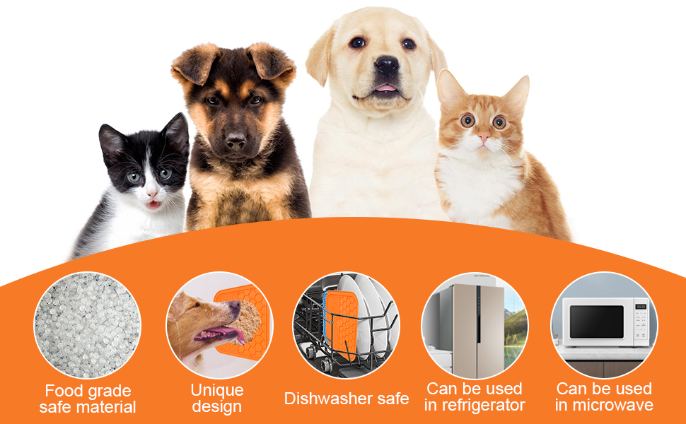 Силіконовий лизун для собак та котів AiQInu, 2 шт. з лопаткою, повільний годівник, для грумінгу та догляду за кігтями