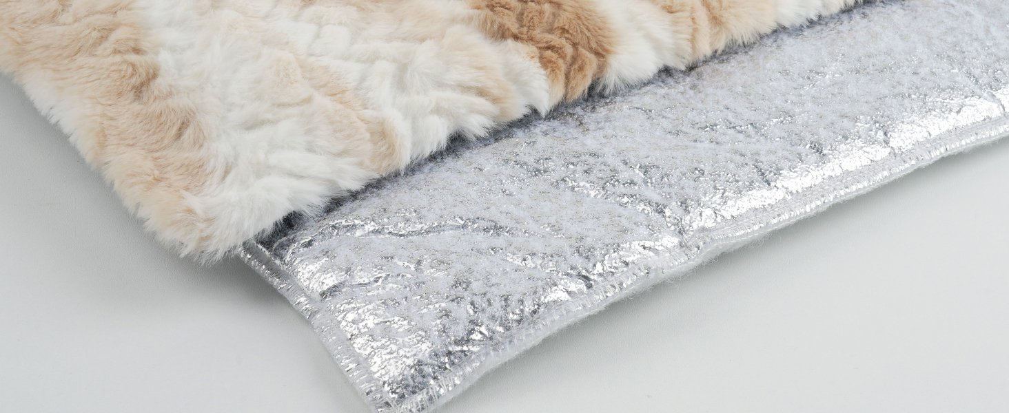 Тепла ковдра для кота, гріюча ковдра для котів та собак, самогріюча ковдра для котів, 75x50 см, коричнева