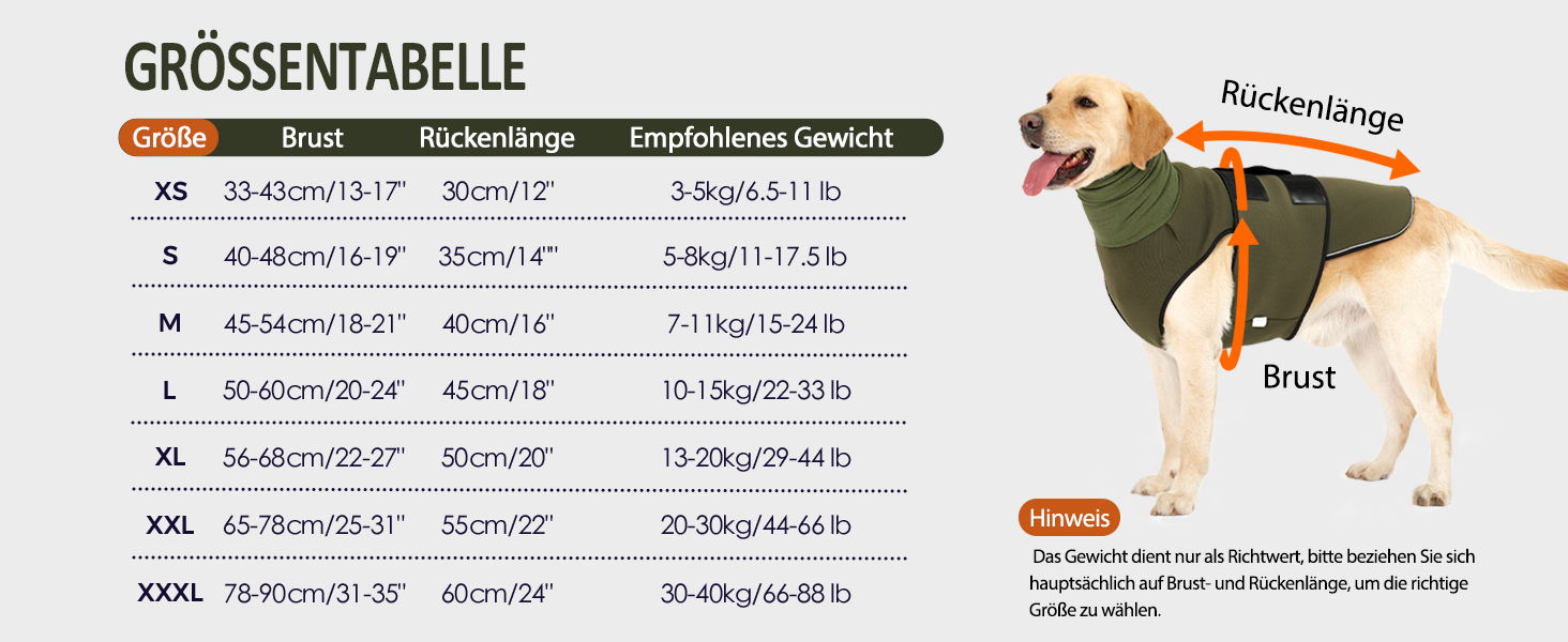 Заспокійливий жилет для собак Heywean з капюшоном та захистом вух, антистресовий, XL, оливковий