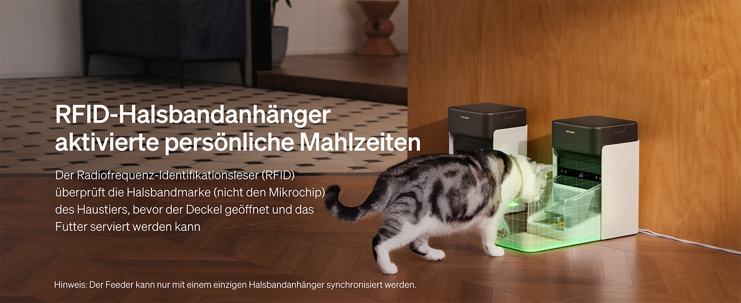 Автоматичний годівник для котів PETLIBRO з RFID-чіпом, Wi-Fi, 3L, з App-управлінням