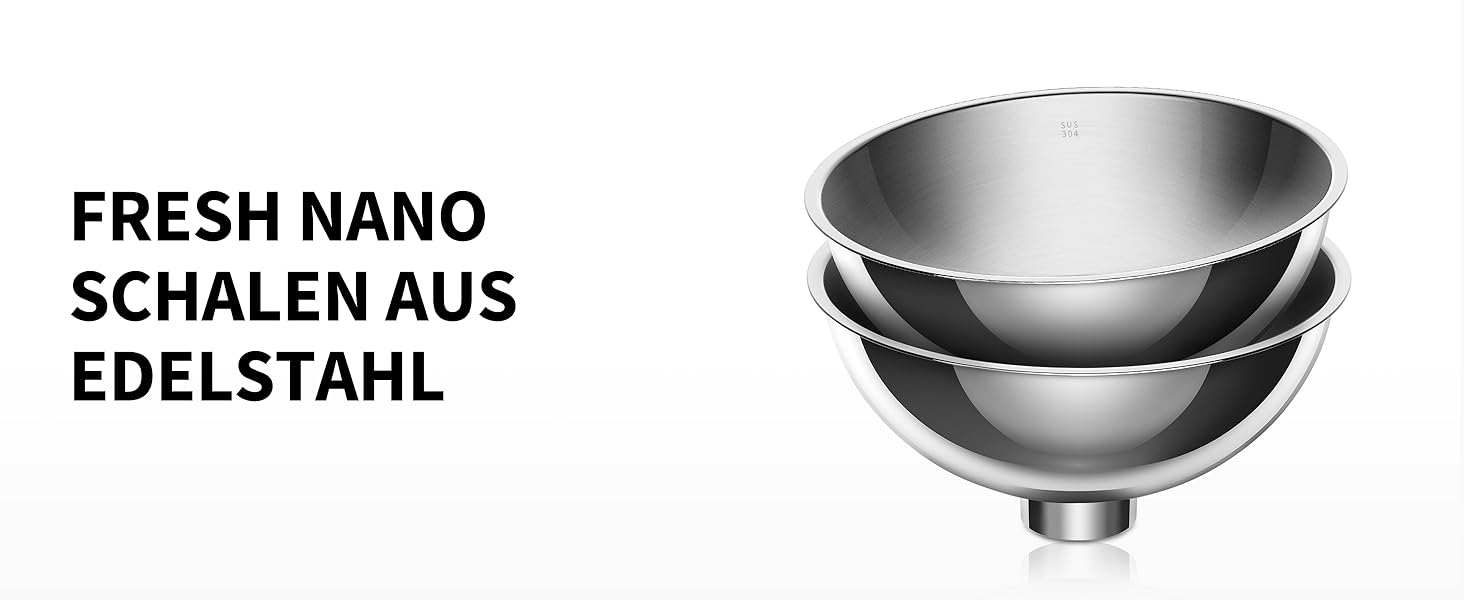 PETKIT CYBERTAIL: Набір з 2 металевих мисок з нержавіючої сталі Fresh Nano