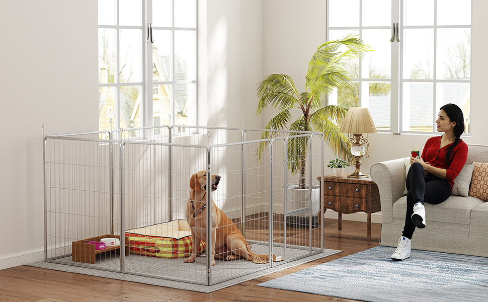 Летворешечка PawHut для собак та кошенят, 8 панелей, 80x100 см, для вулиці