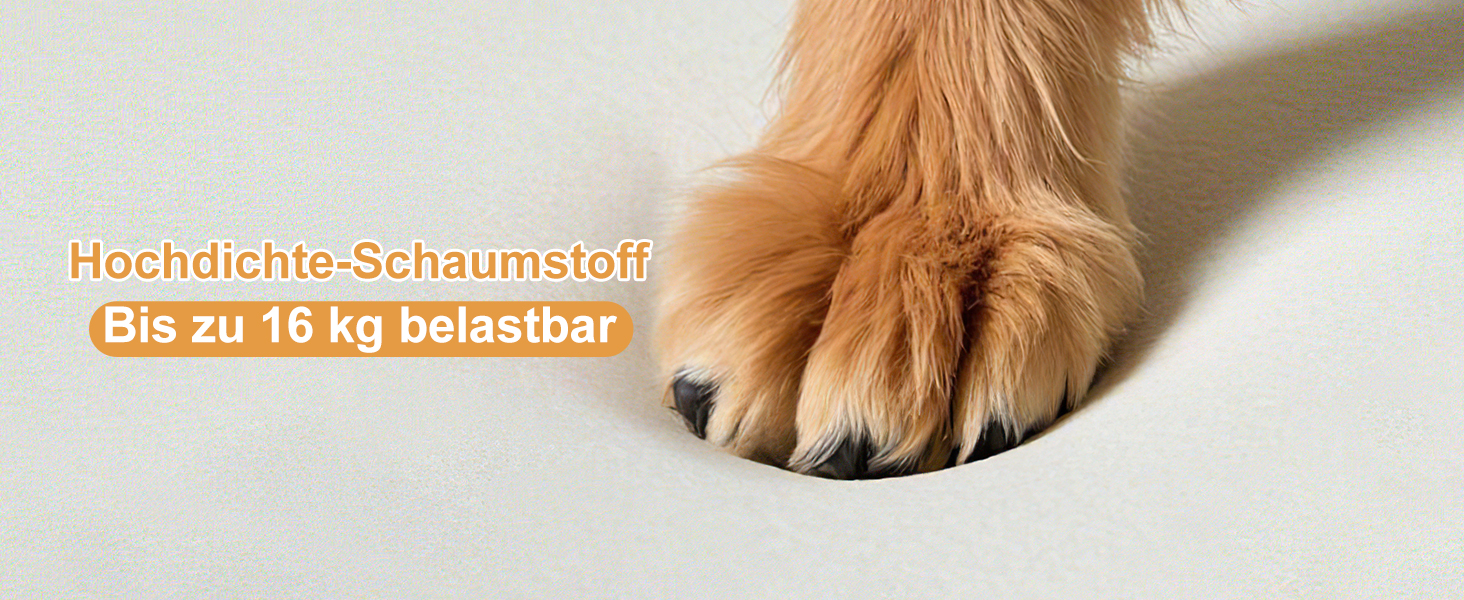 Сходинка для тварин PawK знімний чохол, 3 сходинки, щільний пінопласт, для собак та котів, 45 x 45 x 34 см