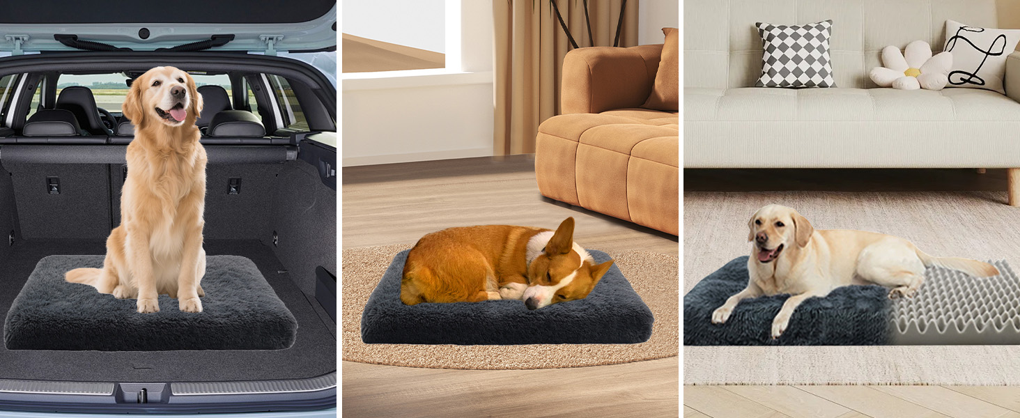 Крісло-ліжко для собак XL, 100x60x8 см: м'яке, зручне, з неслизьким дном
