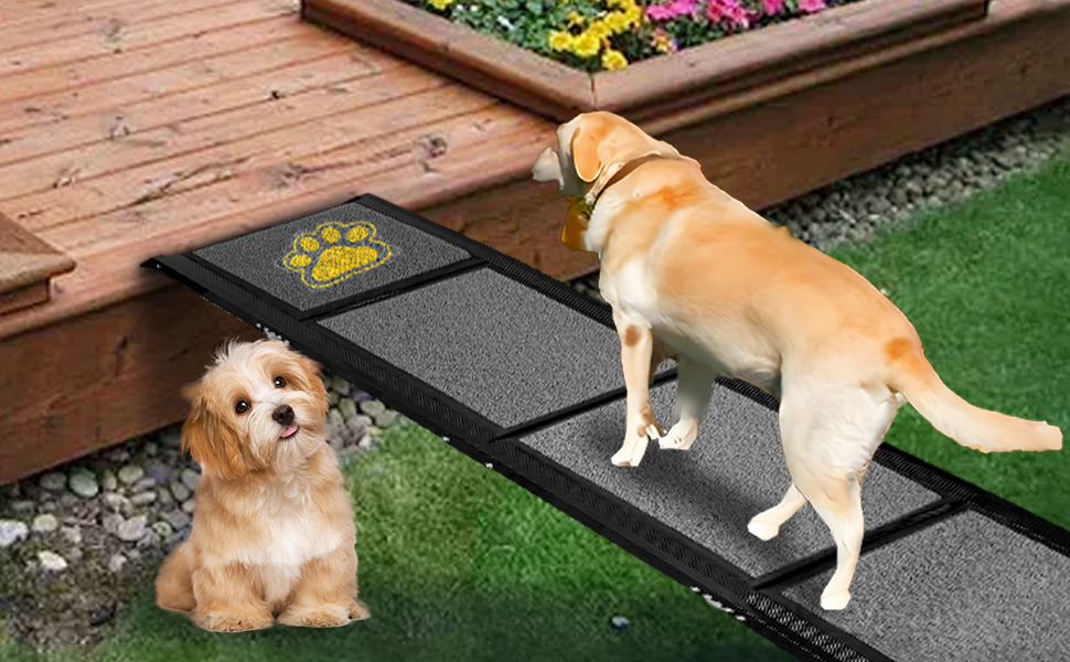 Східці для собак DOKKOME 160 см: Автомобільна рамка для великих собак, стабільна, з антиковзким килимком