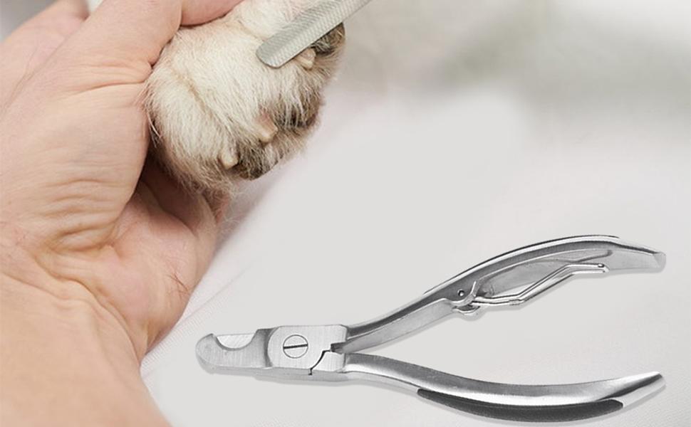 Ножиці для стрижки кігтів собак - міцні, з нержавіючої сталі | Для великих та середніх порід собак, котів, домашніх тварин, у дорогу, для використання в приміщенні та на вулиці