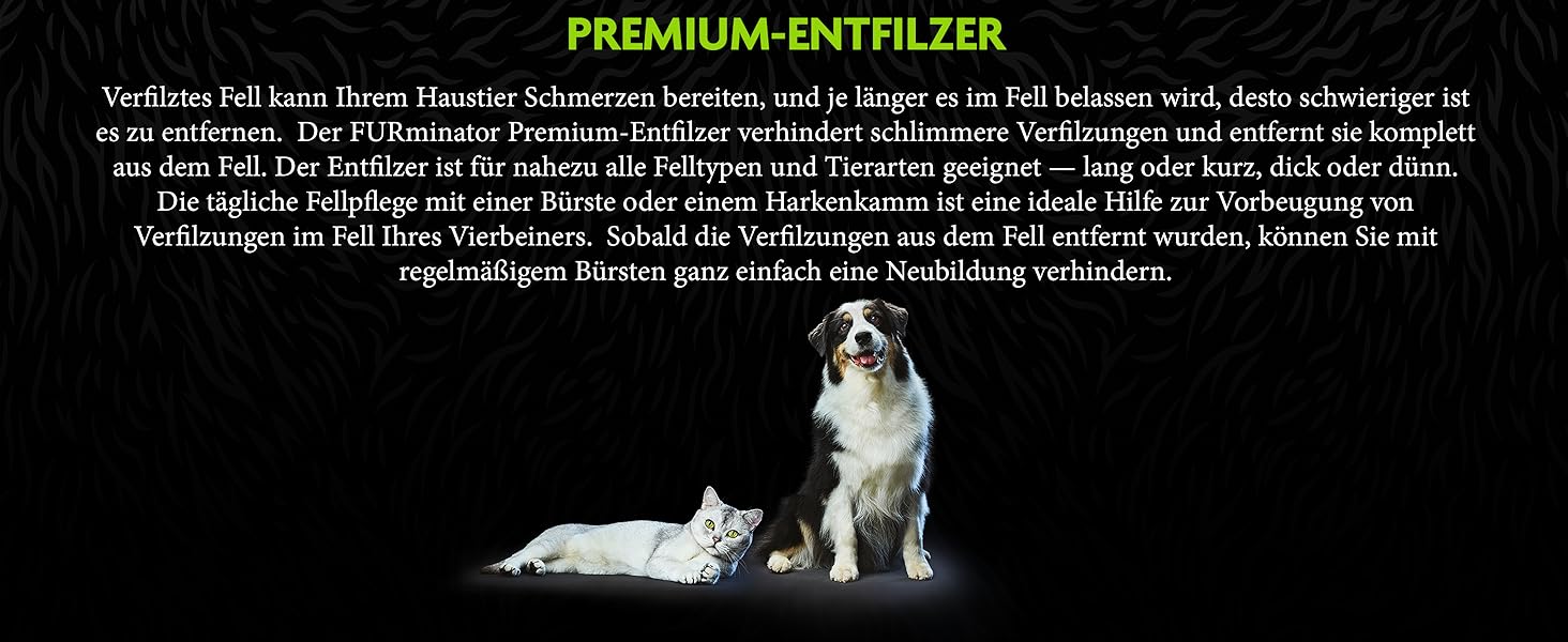 Furminator регульований вичісувач для собак та котів - безпечно та делікатно видаляє ковтуни з шерсті