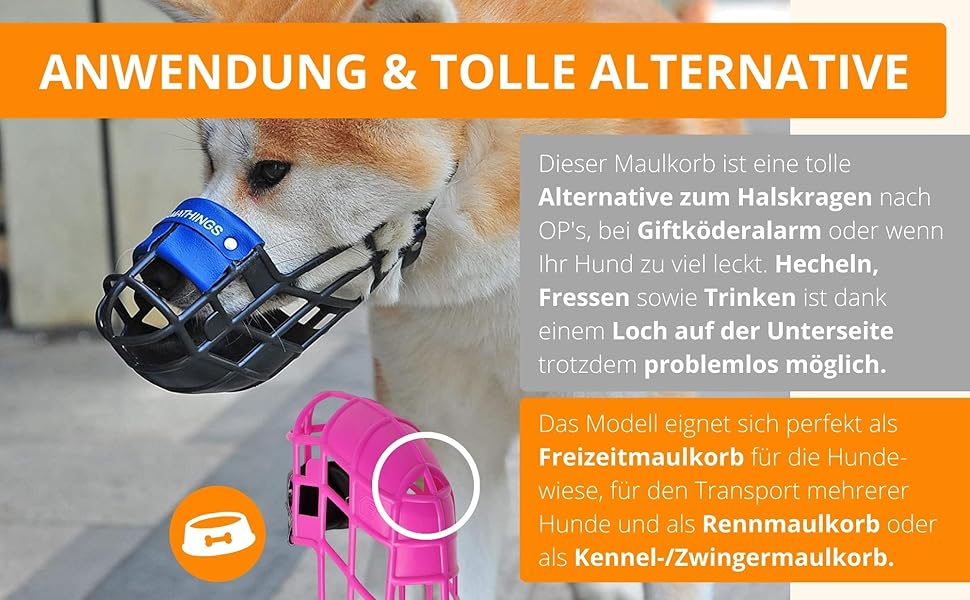 Нашийник-маска для собак AMATHINGS Super Kennel Soft з м'якою накладкою на ніс. Ідеально для вигулу, майданчиків для собак, вольєрів та перегонів (Рожевий)