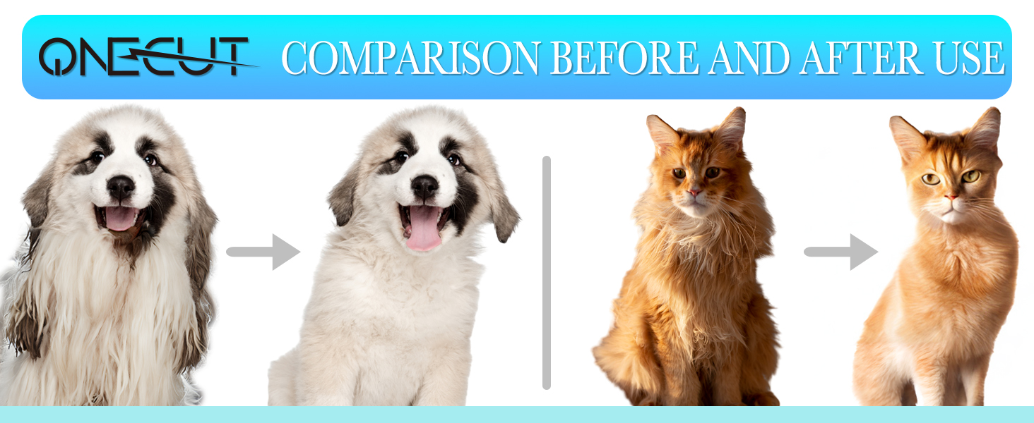 Гребінець для вичісування собак та котів OneCut - вичісування, розплутування, видалення ковтунів (червоний)