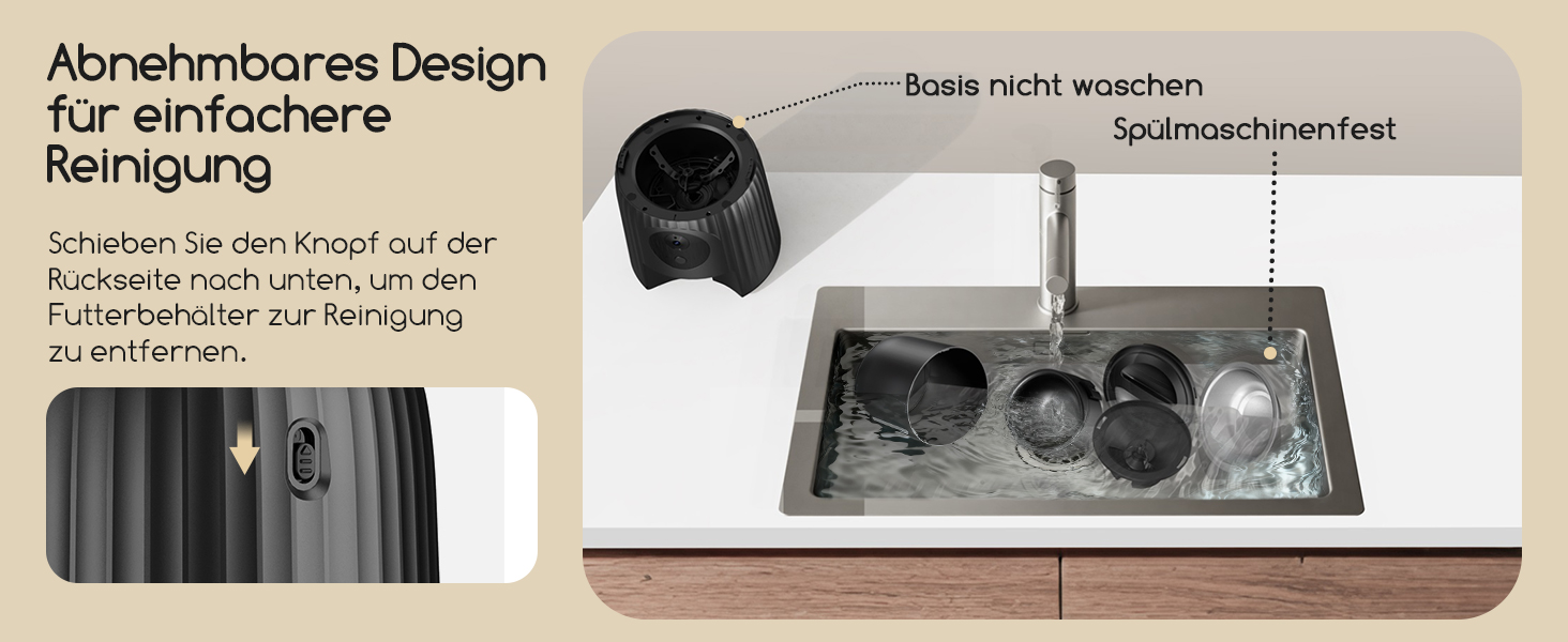 Автомат годівлі для котів Faroro з Wi-Fi, 1080P HD відео, нічне бачення, 4L, для котів/собак, двосторонній аудіо, керування через APP, антиблокувальний сенсор, подвійний примус