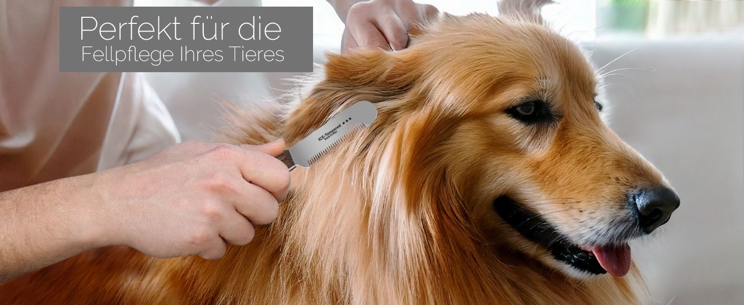 Набір триммерів для собак та котів: насадки з дрібним та середнім прорізом, гребінець для догляду за шерстю, ножиці для собак, сталеві леза, преміум-якість для довгої та короткої шерсті