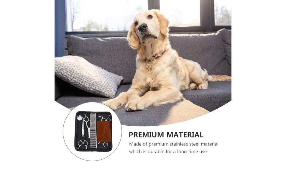 Набір професійних ножиць для грумінгу тварин з нержавіючої сталі