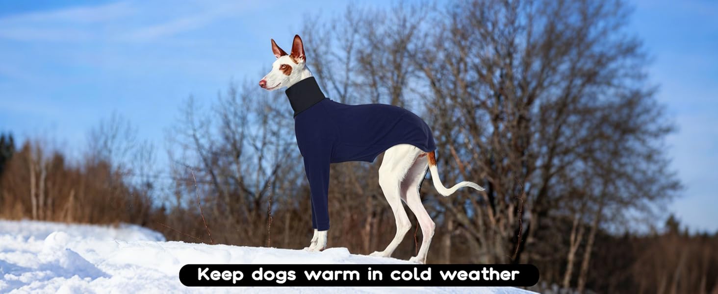 Теплий плед для породистих собак: Віппет, Грейхаунд, інші породи. Плед-піжама, темно-синій, розмір S