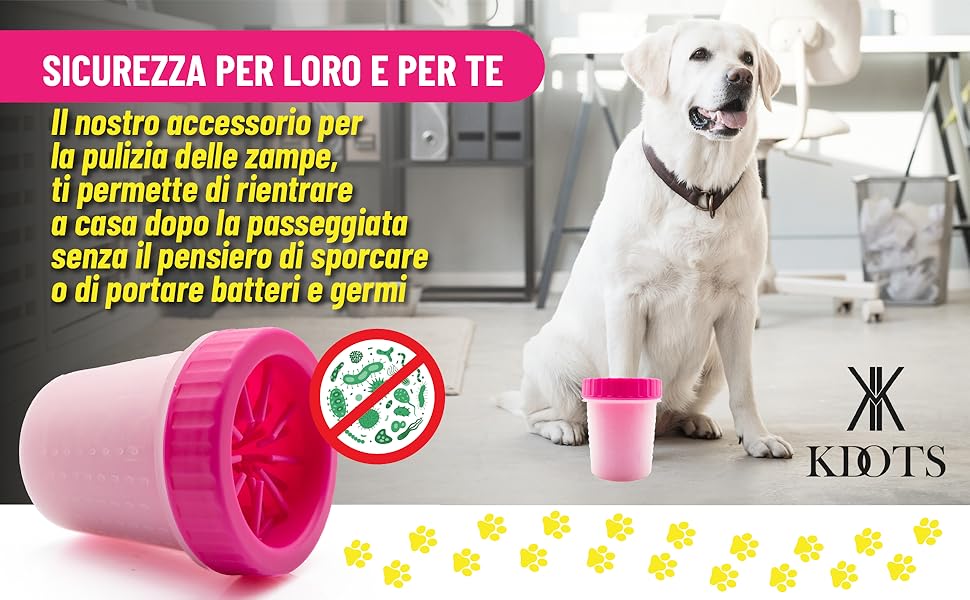 Силіконовий очищувач лап для собак, аксесуари для малих та середніх порід