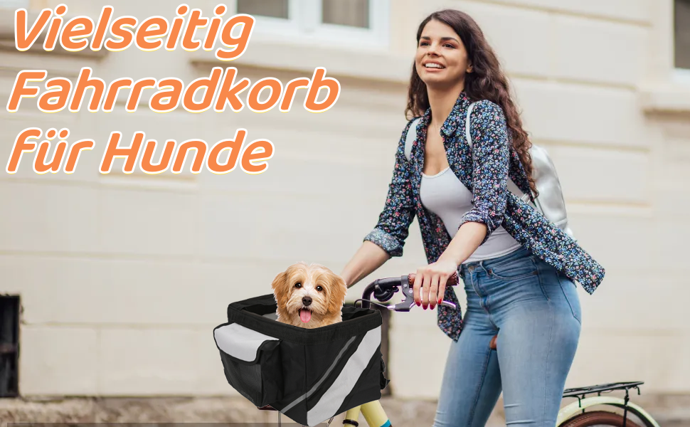 Знімний велосипедний кошик для собак HEEPDD, передня велосипедна сумка, м'який переносник для тварин