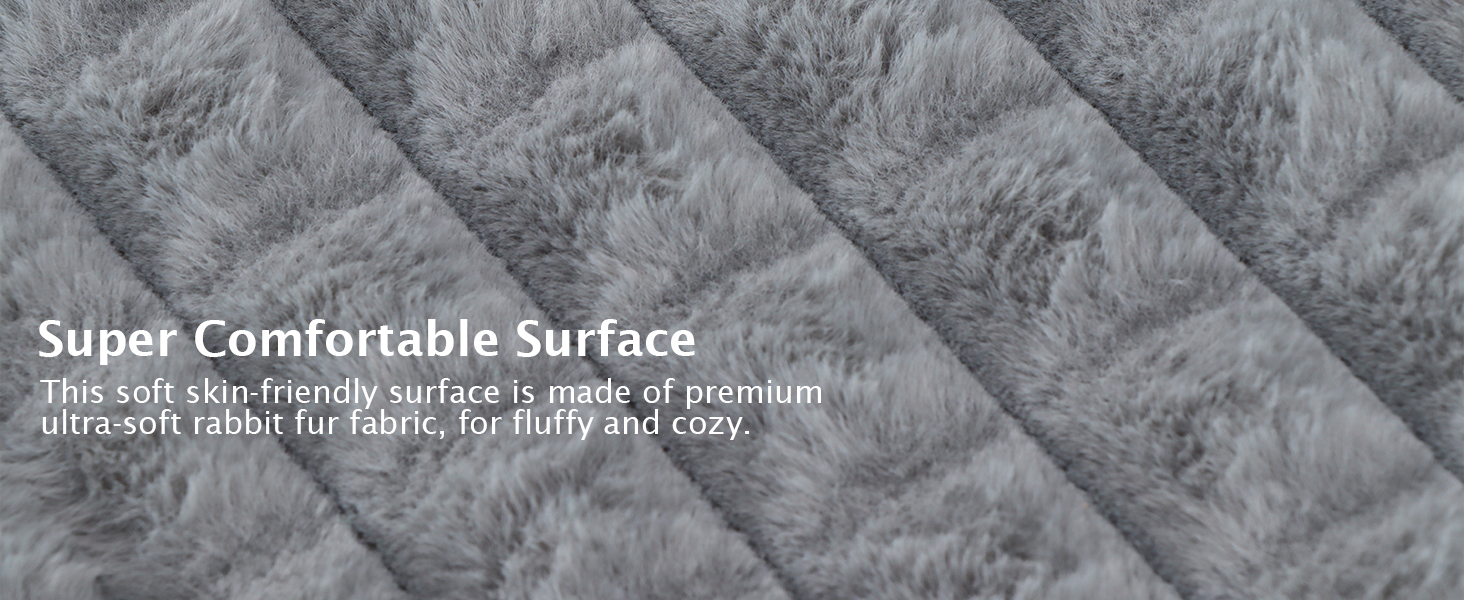 М'яке ортопедичне ліжко для собак BVAGSS, 100x80 см, сірий колір, з неслизьким дном, миється, плюшеве, для маленьких, середніх та великих собак